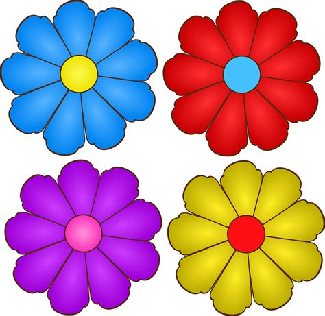 Colorful Floral Pillow ,Magical Pillow Covers, Decorative Pillow, Home Fashions. . Colorful flower clipart
